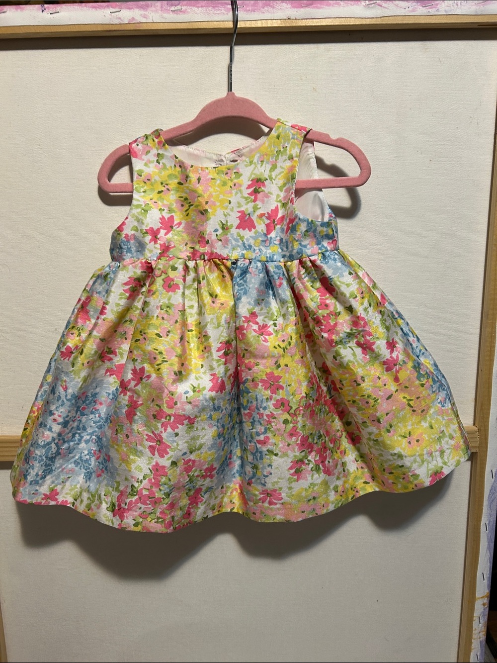 Floral Multicolor Girls' Party Dress